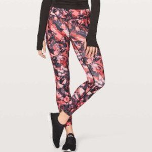 Lululemon Fast & Free 7/8 Tight II 25" Translucence Alpine White Multi Sz 8